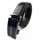 Genuine Leather Mens Ratchet Belt Belts For Men Adjustable Automatic Buckle T02