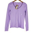 New Eddie Bauer Infinity Thermal Henley Top M Tall Waffle Knit Long Sleeve Shirt