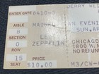 Led Zeppelin Full Unused Ticket-chicago Stadium 4-10-1977 Last Of 4 Shows 