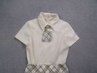 Vintage Twa Uniform Flight Attendant Stewardess Dress Green Plaid Trans World