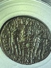 Ancient Roman Bronze Coins Set Lot Of 5 In Cases 