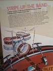 Vintage Ludwig Down Beat Drum Magazine Ads Lot Of 2 1968 75