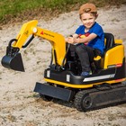 Joyldias Yellow 360   12v Battery Kids Ride On Excavator   Bulldozer W mp3 remote