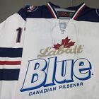 Vtg Labatt Blue Hockey Jersey Mens Xl K1 Canadian Pilsener Champions  17 Usa