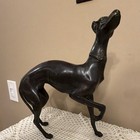 Bronze Greyhound Dog Figurine Sculpture Collectible Decorative Art Statue 12   