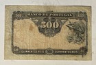 Portugal - Nd  1917 - Old Date 30 9 1910  500 Reis Banknote  p-105 