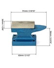 Qwork Mini Cast Iron Horn Anvil 1lb Bench Block     Compact Tool For Jewelry    
