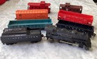 Vintage Lot Of 8 Lionel Train Cars Engine Tender Gondola Box Car Caboose