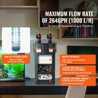 264gph 3stage Canister Filter Ultra-quiet Internal Aquarium Filter Uv Protection