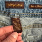 Aeropostale Vintage Denim Shorts Blue Cut Off Frayed Hem Size 1 2 Stretch Boot