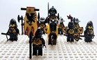 Custom Castle Raven Tournament Knights Army Soldiers Fully Equipped  10 Figures 