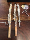 3 Mini Wood   Metal Decorative Bassoon 6 