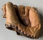 1940 s Bob Feller  Jc Higgins Signature Embossed Model 1638 Baseball Rht Glove