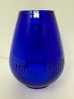 Monon Route Blue Embossed Repro Tall Extended Base Railroad Lantern Globe