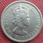 British Caribbean Territories 1955 Copper-nickel 25 Cents  Elizabeth Ii  Km  6
