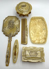 Art Deco Vanity Set 6 Pc Pearlized Celluloid Arlington Dupont