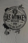Gas Monkey Garage Mens American Built Seek   Destroy Beige Shirt New Xl