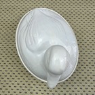 Vtg White Ceramic Duck On Nest Tureen Server Embossed California Pottery 697 Usa