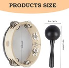 Tambourine For Adults Church 8 Inch  Guiro Instrument  Maracas Shaker Rattles   