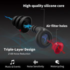 Motorcycle Ear Plugs  Earplugs For Wind Noise Reduction  27db Advanced Filter Te