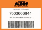 Ktm Genuine Rocker Arm Exhaust Cpl  07 - 75036061144
