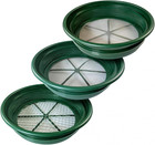 Gold Panning Classifier Screen Set Soil Sifter  Coarse Combo  1 2  1 4  1 8 M   