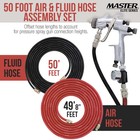 50 Foot Air And Fluid Hose Assembly Set For Spray Guns  Paint Pressure Pot Tanks