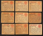 1950 Bowman  Good  Avg Lot Of 9 Diff Football Cards Vy Low Grade Bv 225 D96343