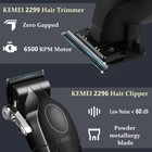 Kemei Professional Hair Clipper And Trimmers Set Cordless Barber Clippers Beard