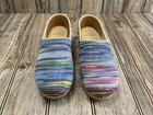 Dansko Clog Womens Jute Pro Fabric Striped Nursing 026990300 Size 37 Eu 6-6 5 Us