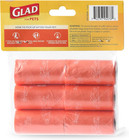 Glad For Pets Large Dog Waste Bags  Scented  Tear-resistant  6 Rolls   Heavy Dut