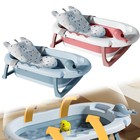 New Fold Infant Baby Bath Tub Collapsible Newborn Saftey Portable Shower Bathtub
