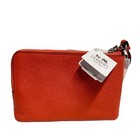 Coach F52380 Crossgain Leather Double Corner Zip Wristlet