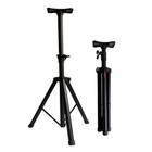 Pair Universal Adjustable Height Tripod Stands 1pc Heavy Duty Speaker Carry Bag