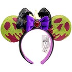 Disney Parks Snow White  Evil Queen Poison Apple Minnie Mouse Ears Headband Us