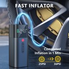 Cordless 150 Psi Air Compressor Tire Inflator Fits Car Moto Bike Tires Air Pump