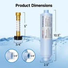 Rv Inline Hose Water Filter  W  Hose Protetor  Garden   Camper Water Filter