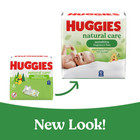 Huggies Natural Care Sensitive Baby Wipes  Unscented  Hypoallergenic  99  Purifi