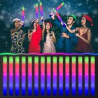 24-120pcs Light Up Foam Sticks Flashing Led Glow Sticks Wedding Party Bulk Gift
