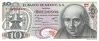 Mexico  10  Pesos  18 2 1977  Series 1ey  Prefix Y  Uncirculated Banknote Qz45