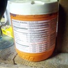 Vintage Gatorade Powder Container   Lid - Orange   White W  Label Htf Oop Rare