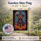 Caroline s Treasures Silky Terrier Witchy Halloween Garden Flag Dac1536gf