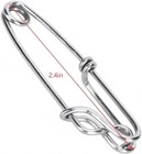 30 Pcs Stainless Steel Fishing Swivel Snap Tackle Kit Freshwater