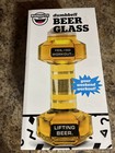 The Dumbbell Beer Glass  Novelty Beer Drinking Glass  24 Oz Nib Bigmouth Inc 