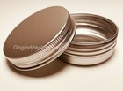 10 Set Aluminum Tin Small Round Screw Top Metal Tins Container Storage Travel 