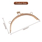 4 Set Metal Purse Frames 6 1  Kiss Lock Clasp Frame Arch Embossed Clutch Frame