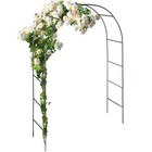 Rustproof Metal Garden Patio Arch Rose Arbour Archway Climbing Plant Trellis Us