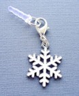 Christmas Snowflake Cell Phone Charm Anti Dust Proof Plug Ear Cap  C172