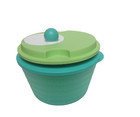 Green 3 Piece 10  Tupperware Spin N Save Salad Spinner Serving Bowl 7-1 2  Tal