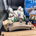 Brio Polar Express Holiday Set Wood Train Bell Mountain Conductor Video 32501